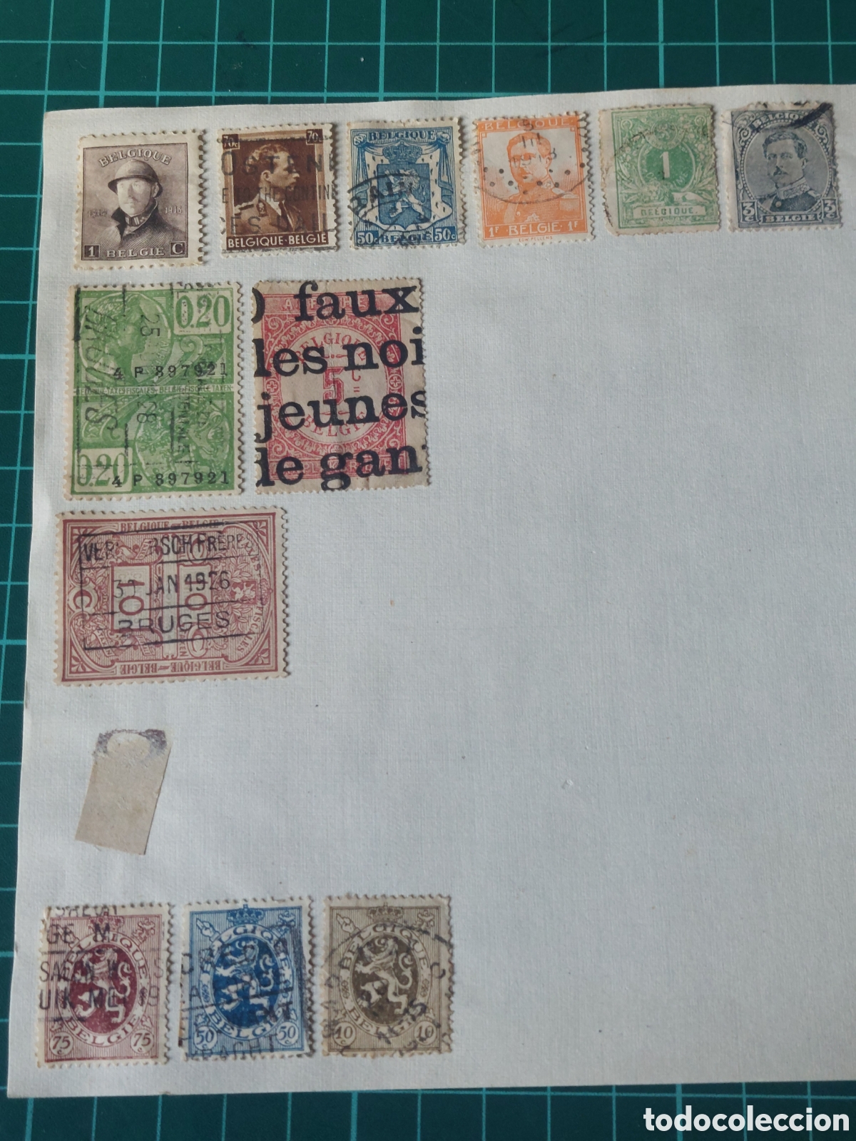 Sellos: B&Eacute;LGICA VIEJOS SELLOS USADOS LUJO