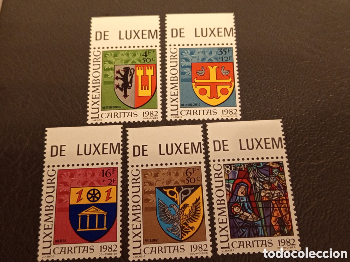 Sellos: Luxemburgo 1982 - Serie Completa Caritas MNH (Michel 1063-1067)