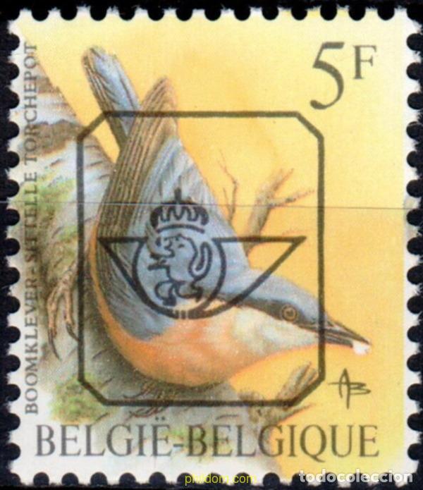 Sellos: 756409 MNH BELGICA 1986 SELLOS PREOBLITERADOS EN SELLOS DE PAJAROS