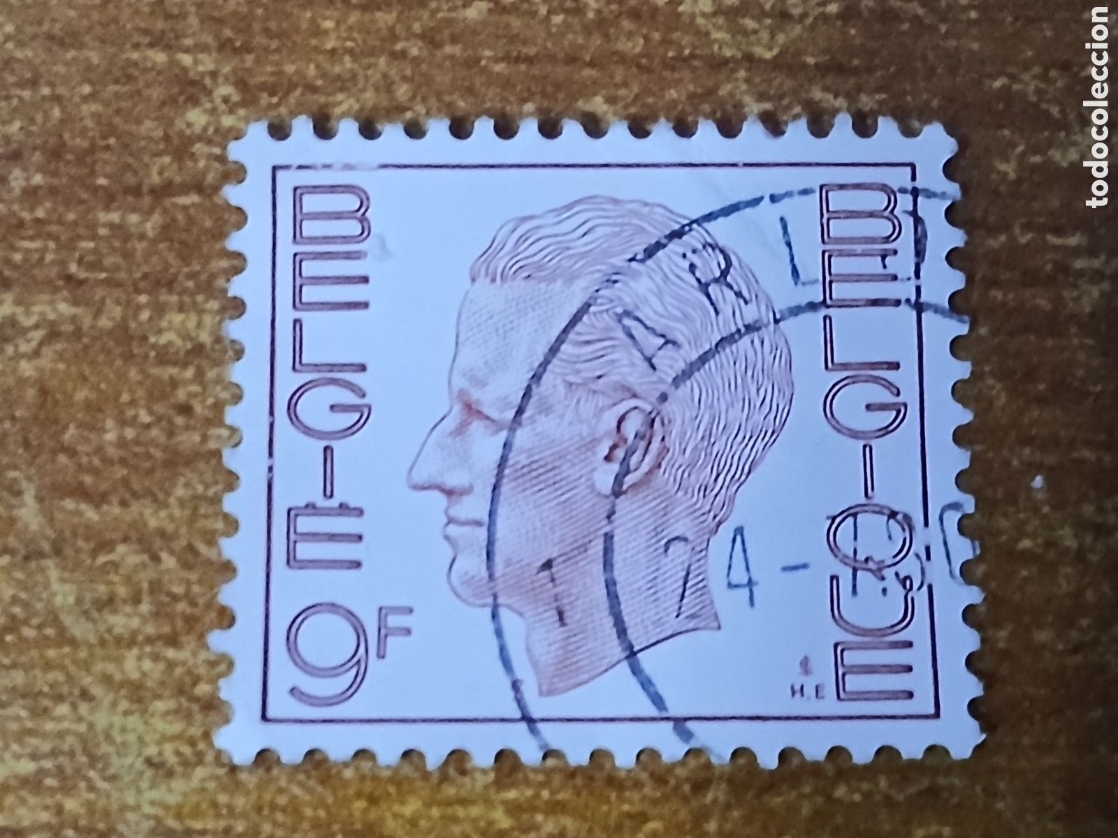 Sellos: Sello B&eacute;lgica 1.971 Rey Balduino I