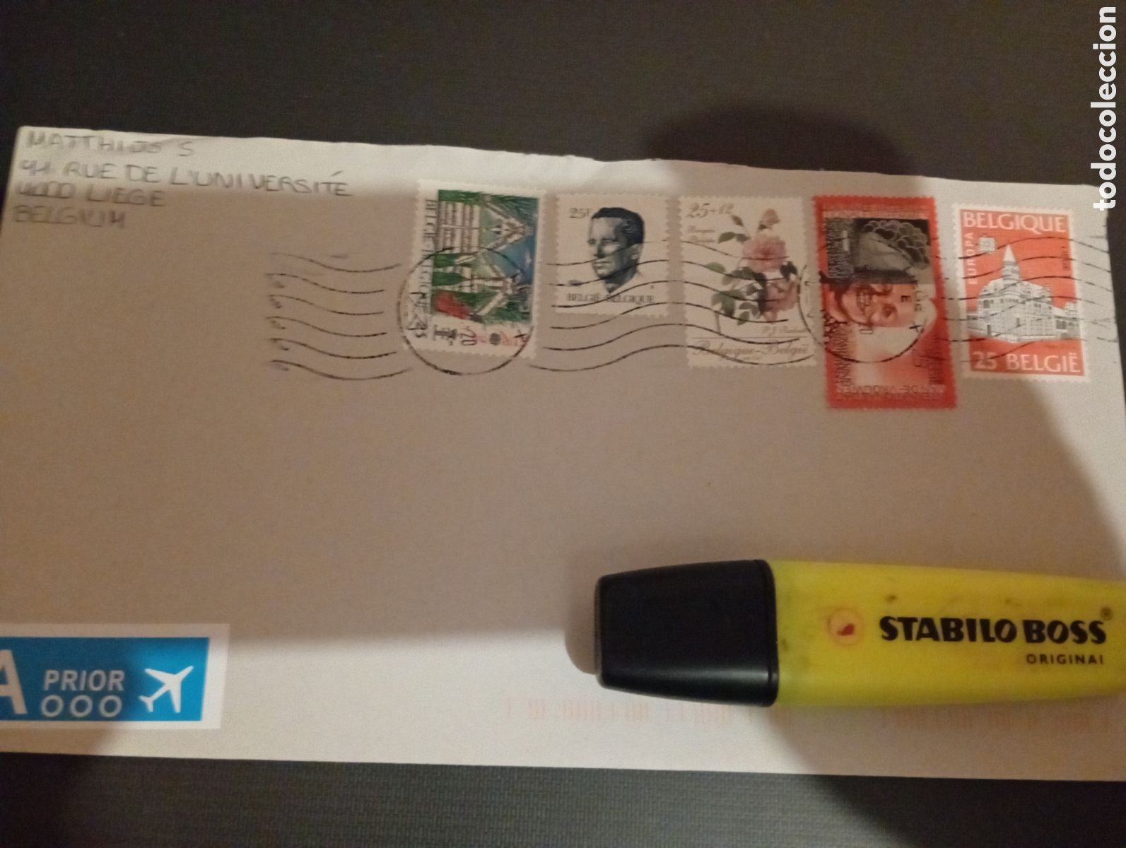 Sellos: Sobre franqueado Belgica