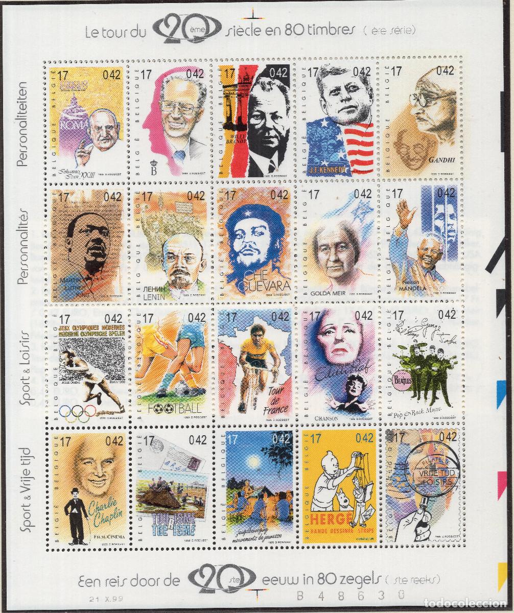 Sellos: BELGICA 1999 STAMP MICHEL BE 2909-2928KB