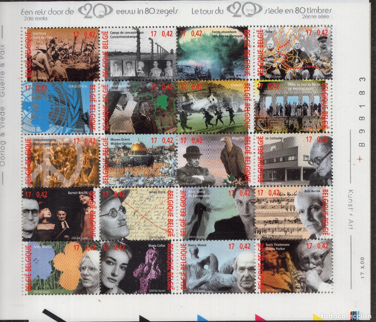 Sellos: BELGICA 2000 STAMP MICHEL BE 2994-3013