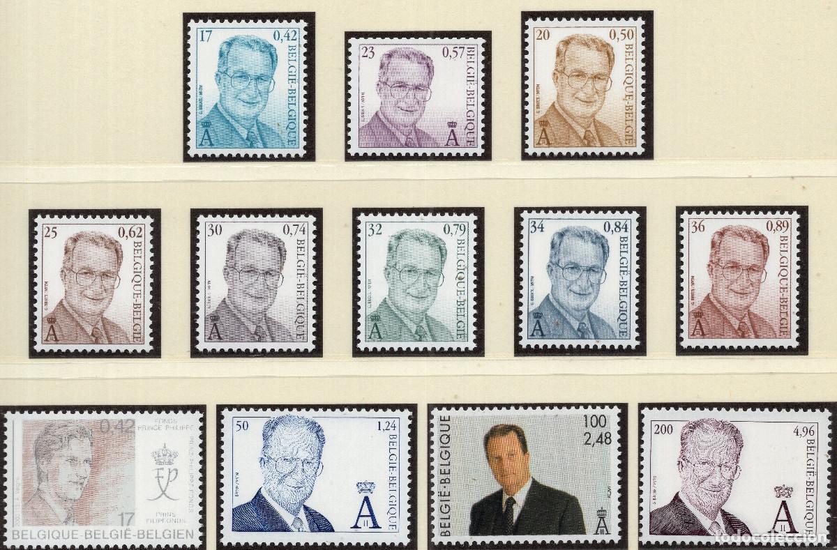Sellos: BELGICA 2000-2001 STAMP MICHEL BE 3014-3016+3030-3034+2953+2981+2957+2984+3015