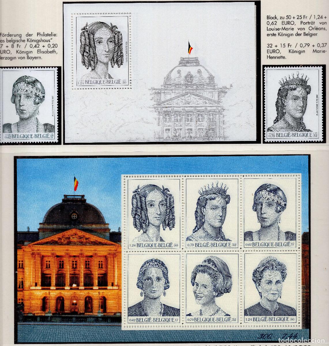 Sellos: BELGICA 2001 STAMP MICHEL BE BL79+3019-3020+BL78