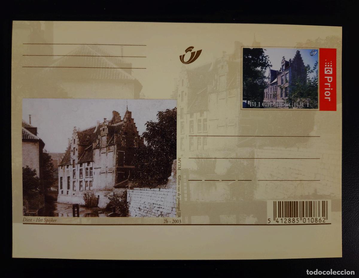 Sellos: Tarjeta postal Diest Het Spijker 2003 B&eacute;lgica Prior completo entero