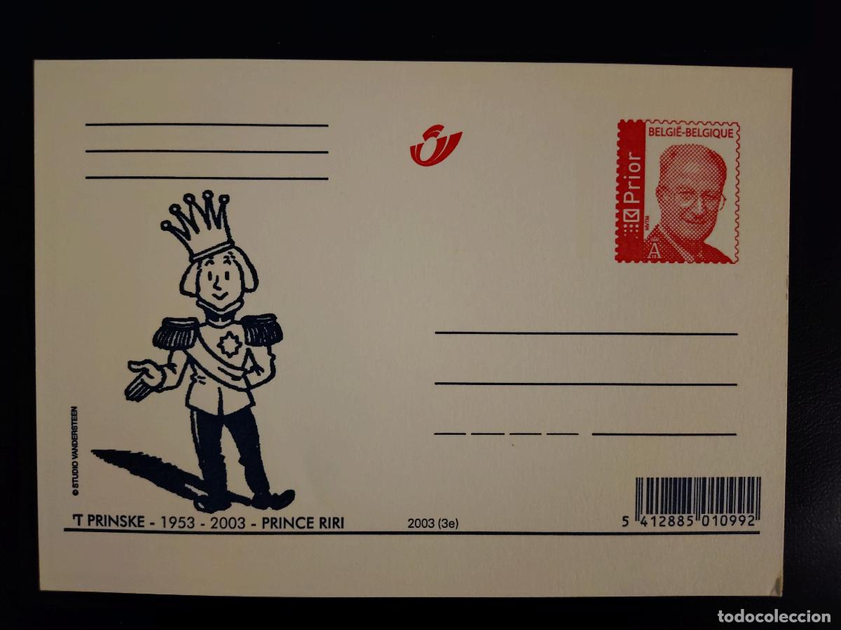 Sellos: Tarjeta postal B&eacute;lgica 2003 Pr&iacute;ncipe Riri Studio Vandersteen completo
