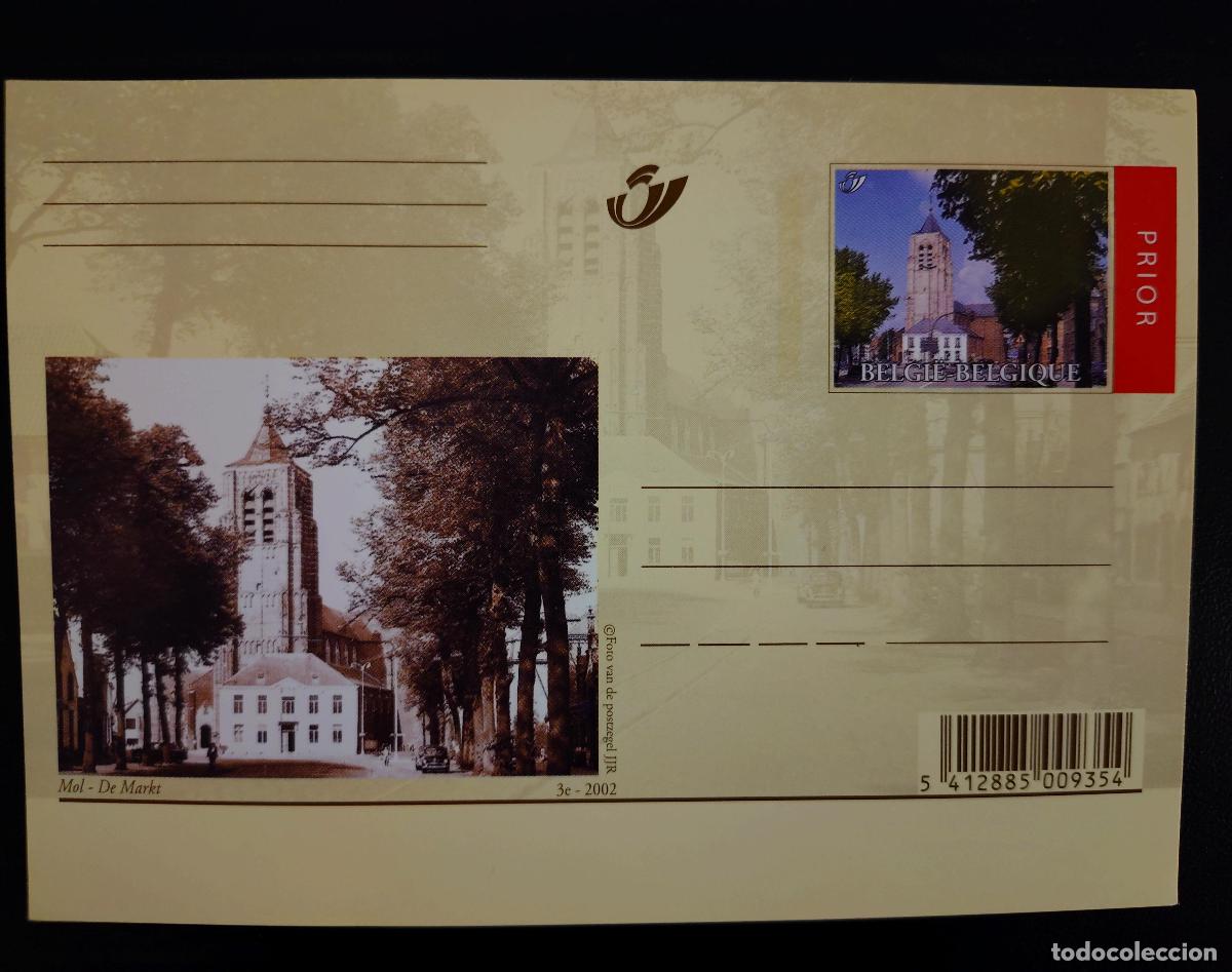 Sellos: Tarjeta postal Mol De Markt B&eacute;lgica 2002 entero completo