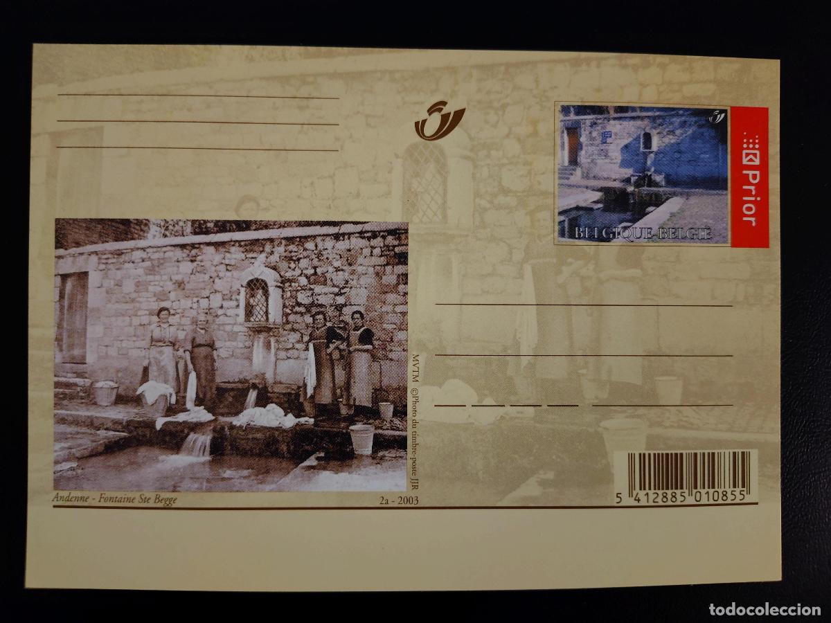 Sellos: Tarjeta postal Andenne Fuente Ste Begge 2003 B&eacute;lgica entero