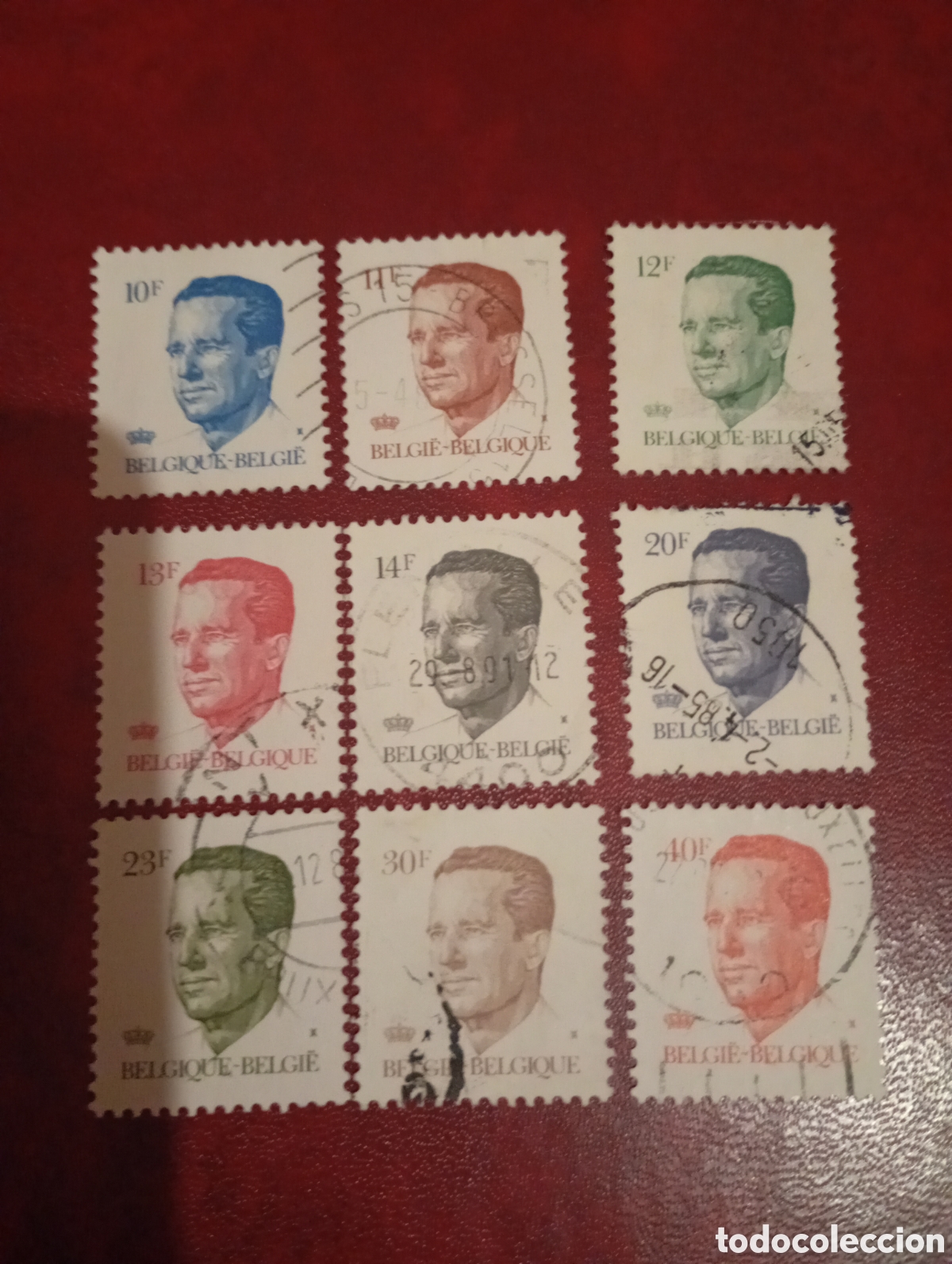 Sellos: B&eacute;lgica 1980 1986 Balduino