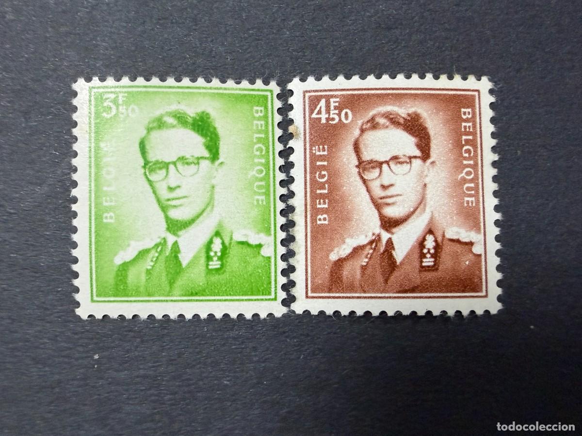 Sellos: B&Eacute;LGICA, 1959. YVERT 1068/1068A. REY BAUDOUIN. NUEVOS. SIN FIJASELLOS