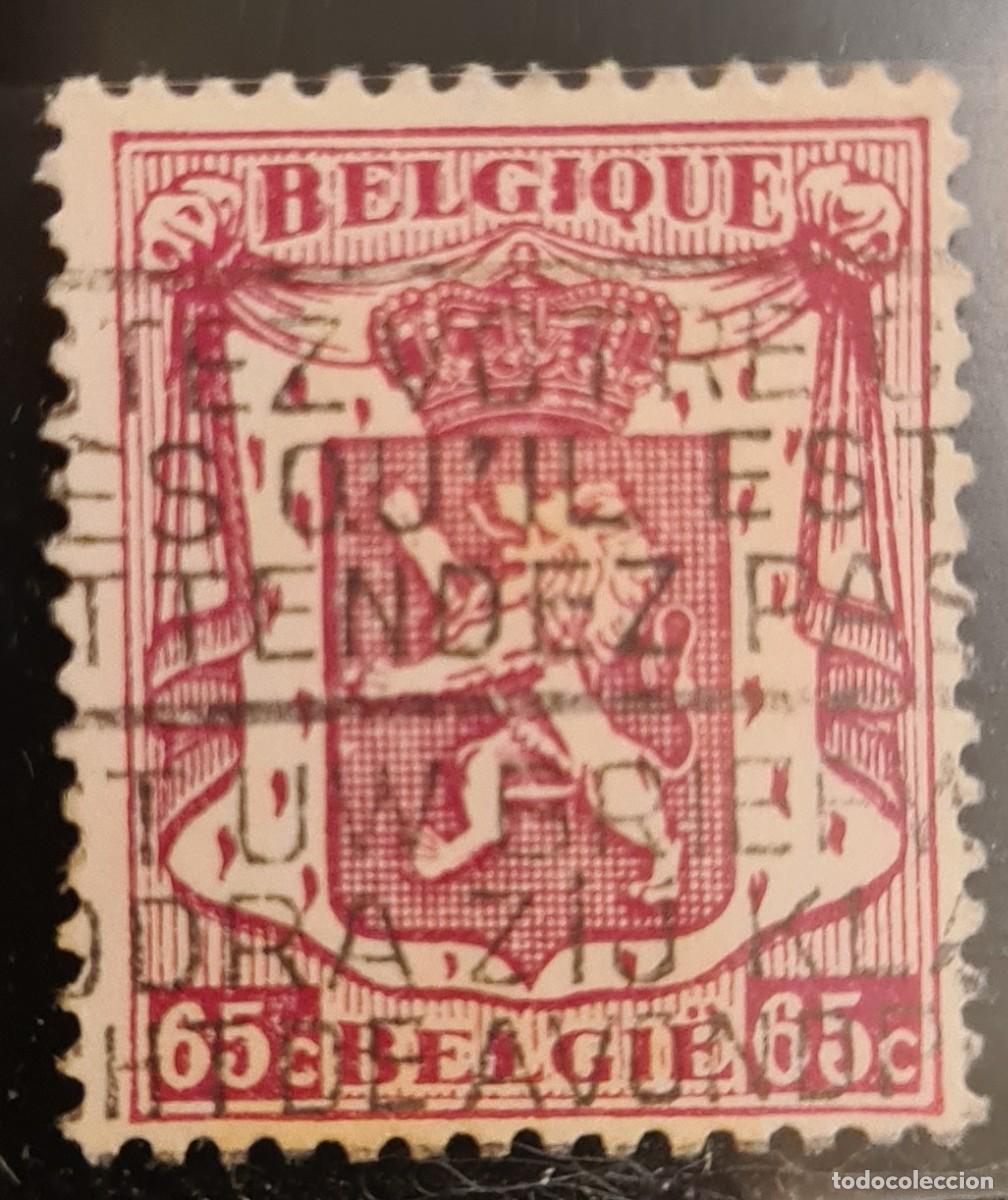 Sellos: Sello usado de B&eacute;lgica 194549: Escudos