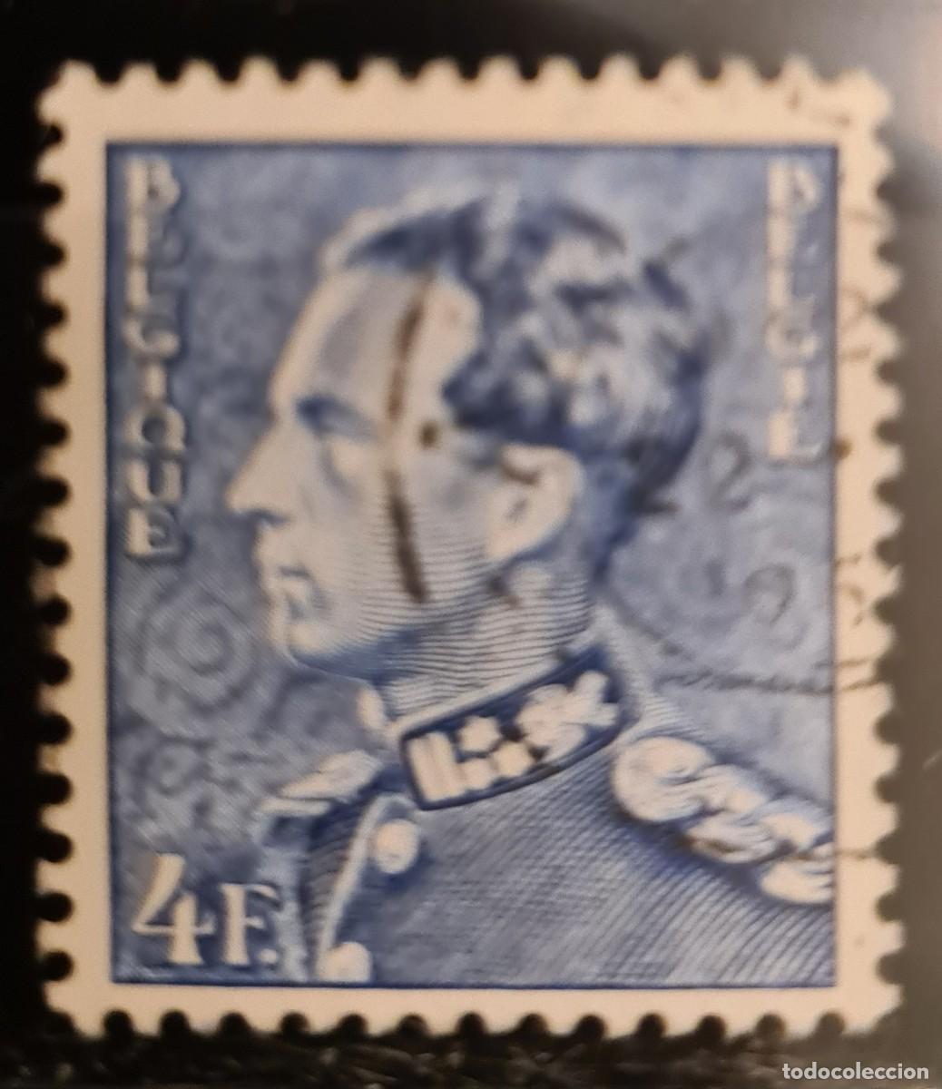 Sellos: Sello usado de B&eacute;lgica 1950: Leopoldo III (tipo de 1936-37)