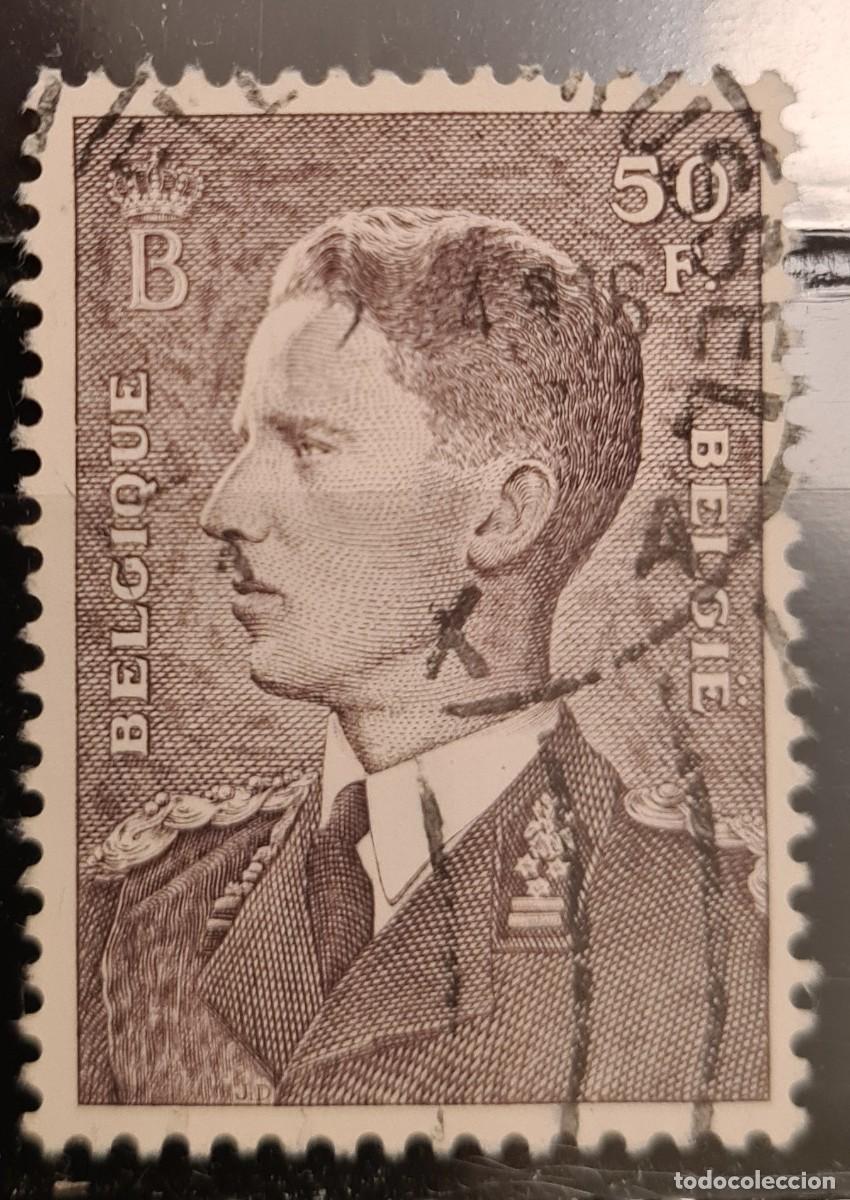 Sellos: Sello usado de B&eacute;lgica 1952: Bauduino I