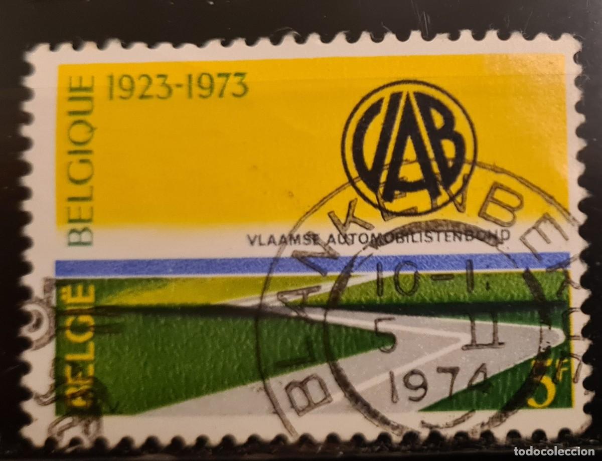Sellos: Sello usado de B&eacute;lgica 1973: 50 aniversario de &rdquo;Vlamsee automobilisten-bond&rdquo;