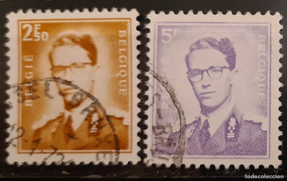 Sellos: Serie de sellos usados de B&eacute;lgica 1957: Rey Balduino I