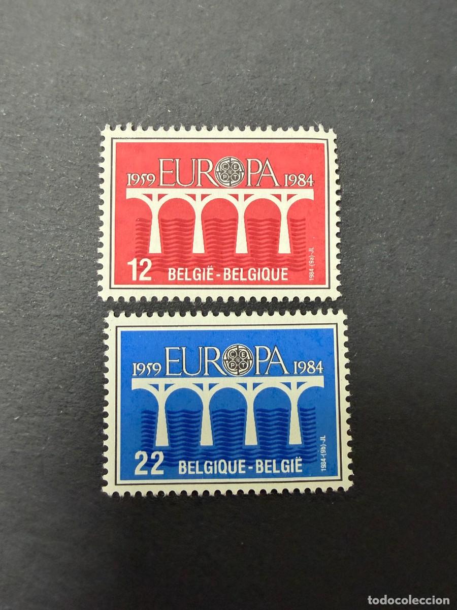 Sellos: B&Eacute;LGICA, 1984. YVERT 2130/31. TEMA EUROPA CEPT. SERIE COMPLETA. NUEVO. SIN FIJASELLOS.