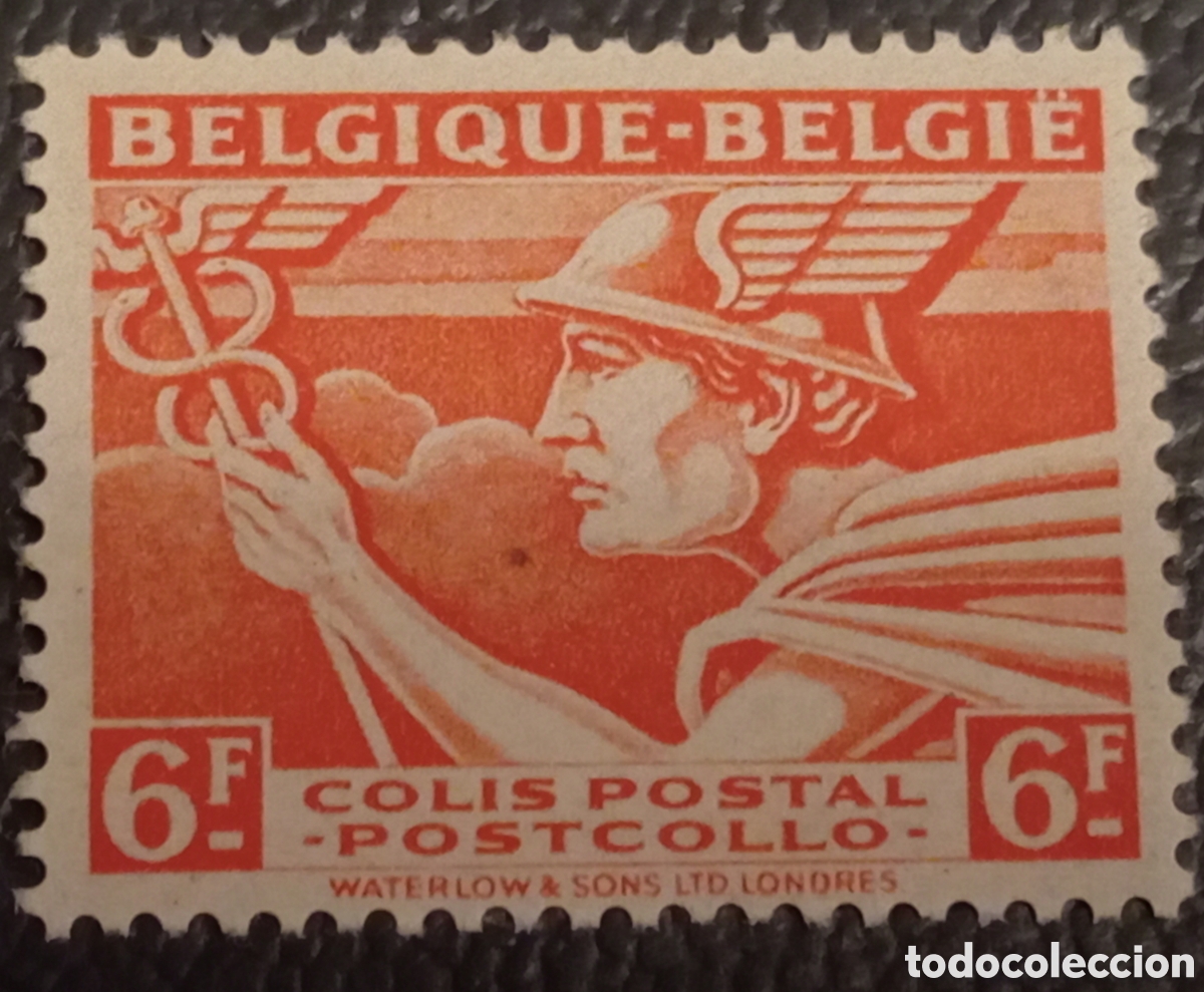 Sellos: Sello B&eacute;lgica 1945 Colis Postal Mercurio 6F (Cat. MH: CP294) - MH