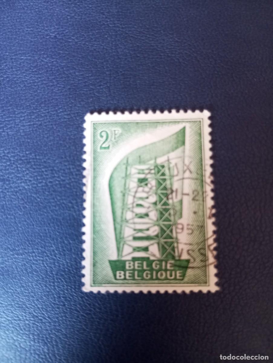 Sellos: B&Eacute;LGICA, 1956, EUROPA, YT 994