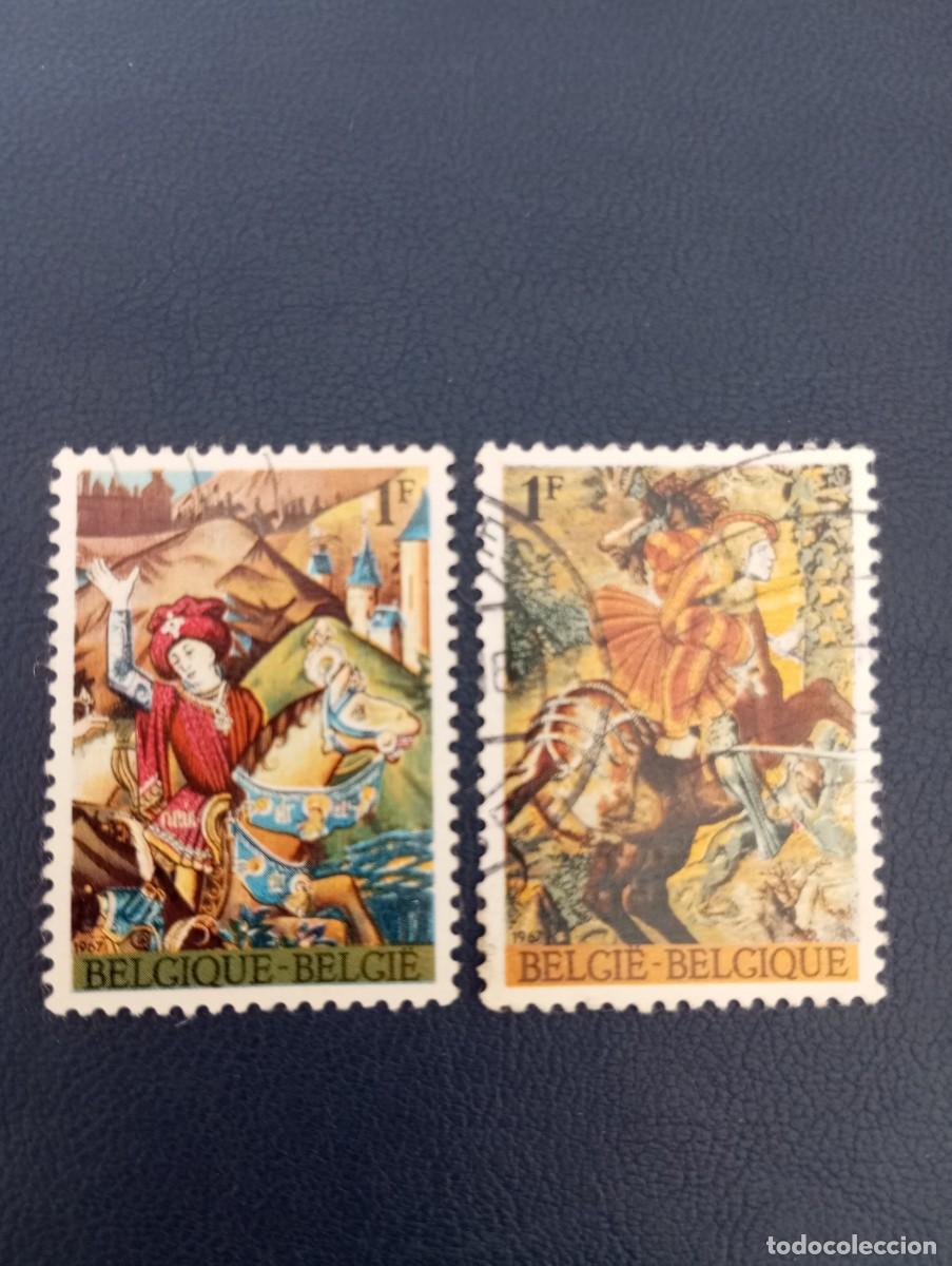 Sellos: B&Eacute;LGICA, 1967, TAPICES, YT 1425/6