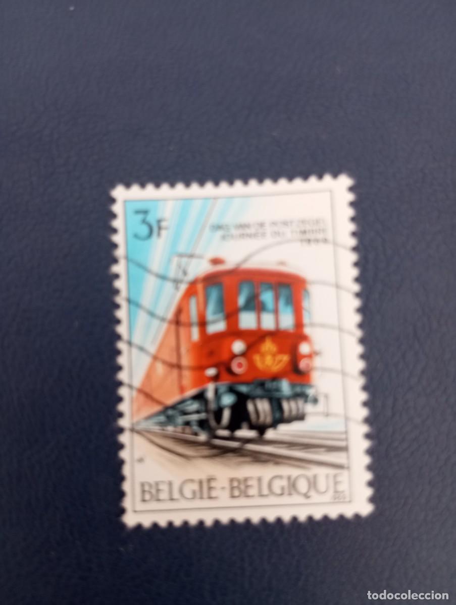 Sellos: B&Eacute;LGICA, 1969, D&Iacute;A DEL SELLO, TRANVIA, YT 1488