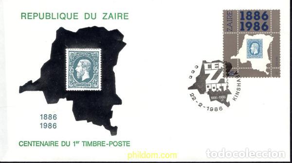 Sellos: 557897 MNH BELGICA 1986 CENTENARIO DEL PRIMER SELLO DEL CONGO