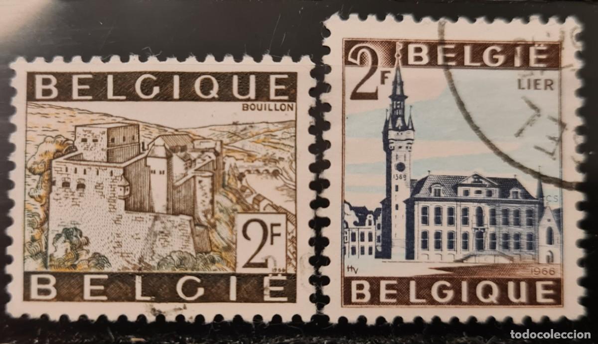 Sellos: Serie completa de sellos usados de B&eacute;lgica 1966: turismo