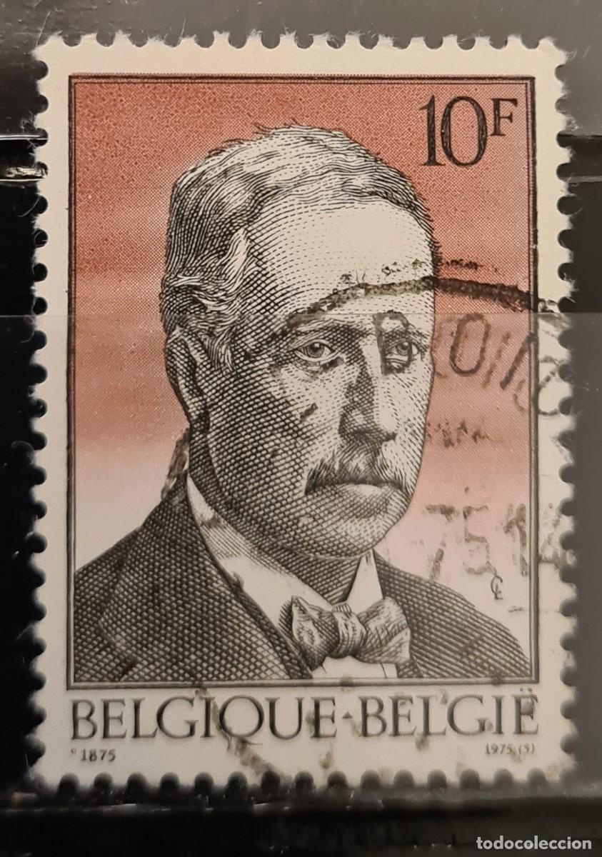 Sellos: Sello usado de B&eacute;lgica 1975: Centenario del nacimiento del rey Alberto