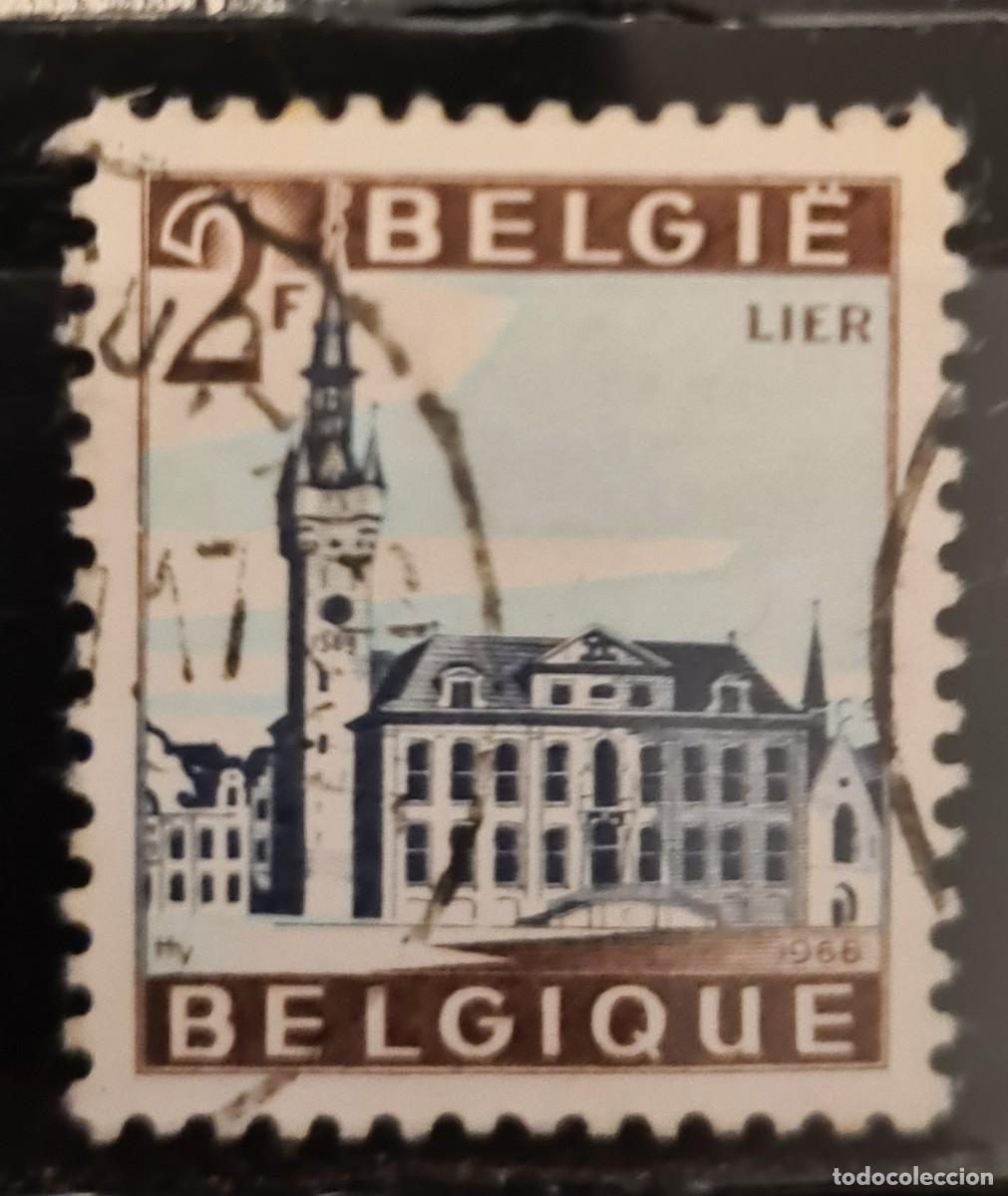 Sellos: Sello usado de B&eacute;lgica 1966. Turismo: Lierre
