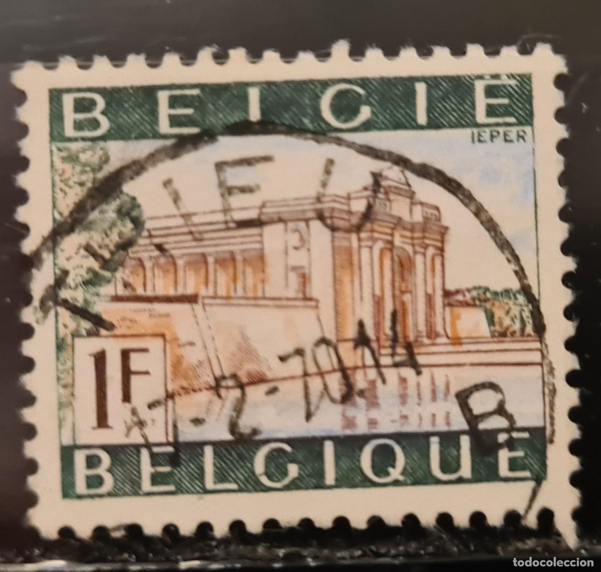 Sellos: Sello usado de B&eacute;lgica 1967. Turismo: Ypres