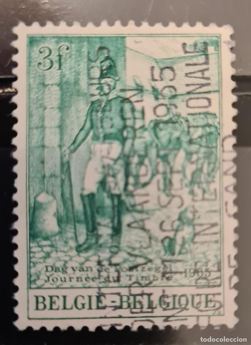 Sellos: Sello usado de B&eacute;lgica 1965: d&iacute;a del sello
