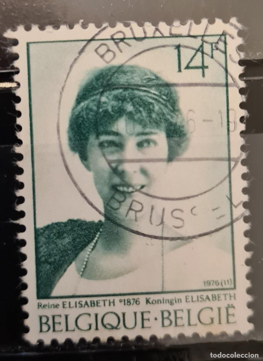 Francobolli: Sello usado de B&eacute;lgica 1976: Centenario del nacimiento de su Majestad la reina Elisabeth