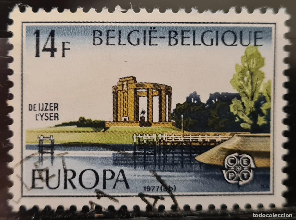 Sellos: Sello usado de B&eacute;lgica 1977: Europa