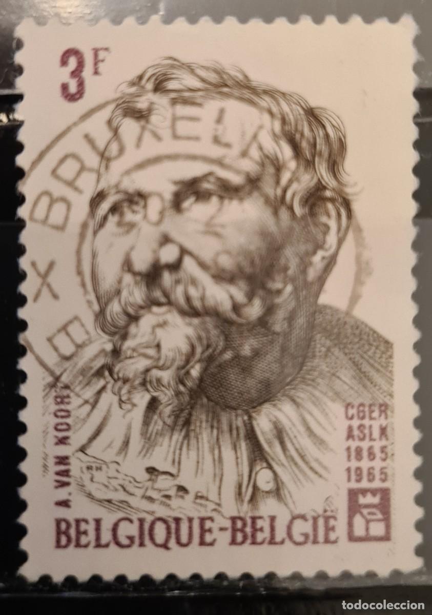 Sellos: Sello usado de B&eacute;lgica 1965: Adam van Noort