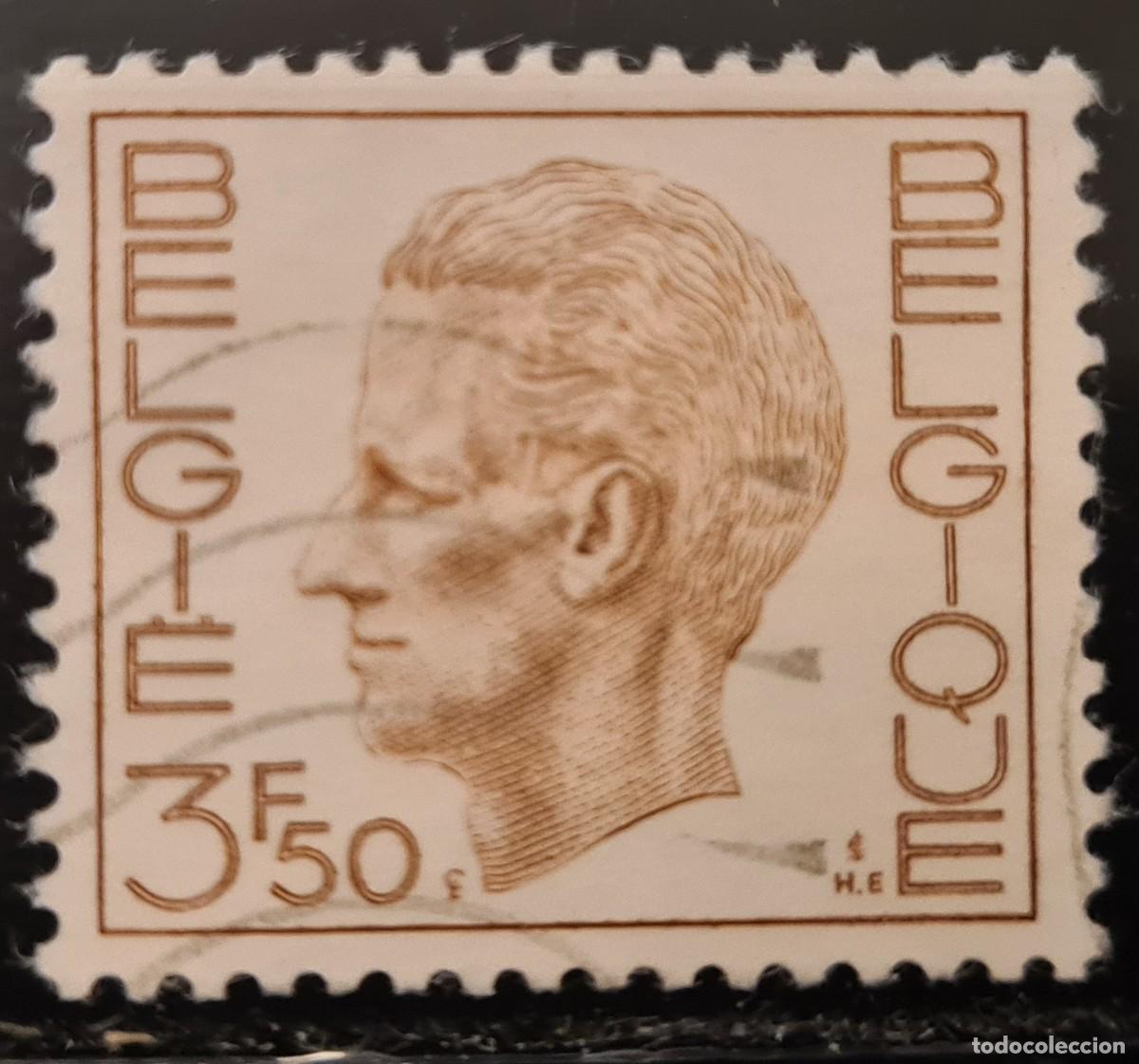 Sellos: Sello usado de B&eacute;lgica 1970: Cuarenta aniversario del rey