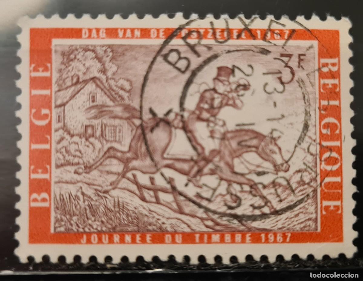 Sellos: Sello usado de B&eacute;lgica 1967: D&iacute;a del sello
