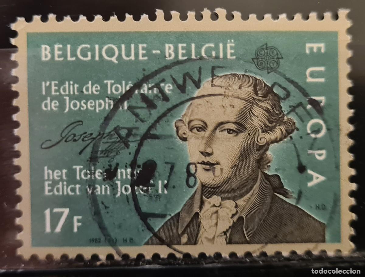 Sellos: Sello usado de B&eacute;lgica 1982: Europa
