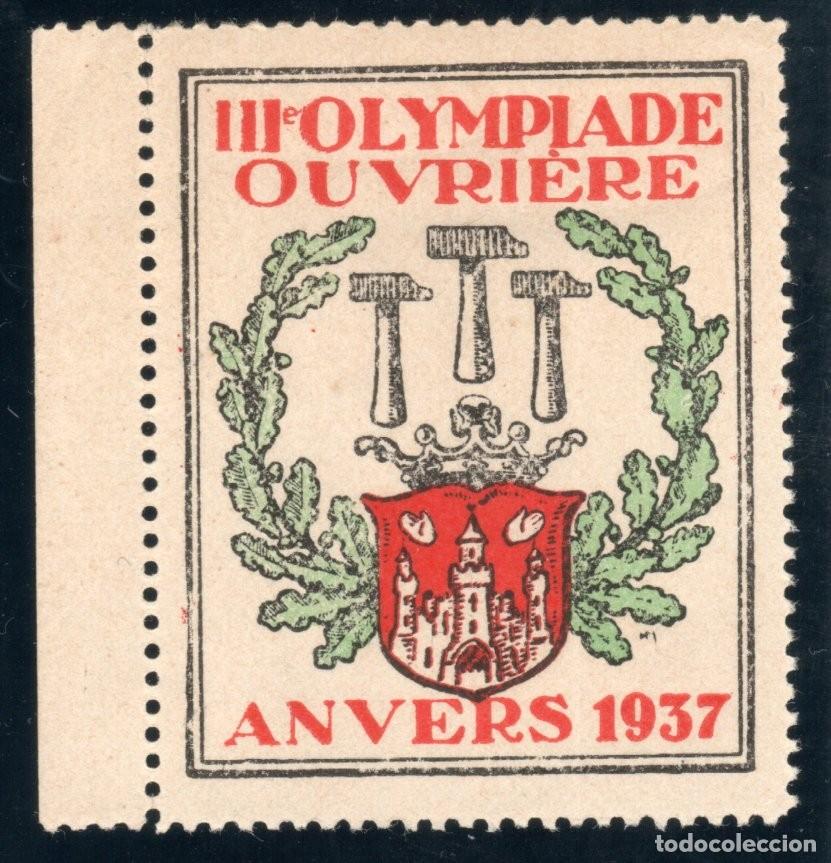 Sellos: III OLYMPIADE OUVRI&Egrave;RE ANVER 1937. MUY RARO. MNH **