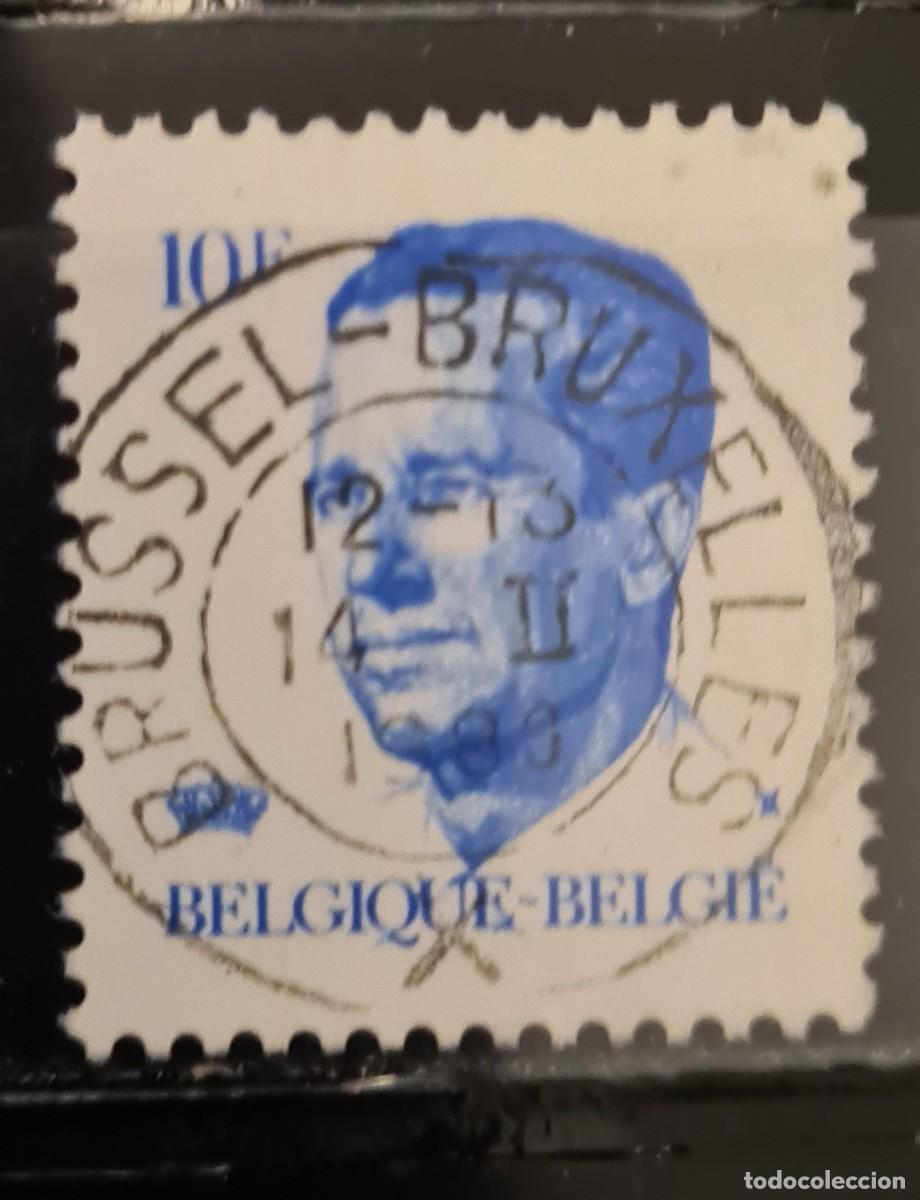 Sellos: Sello usado de B&eacute;lgiva 1982: Rey Baudiuno I