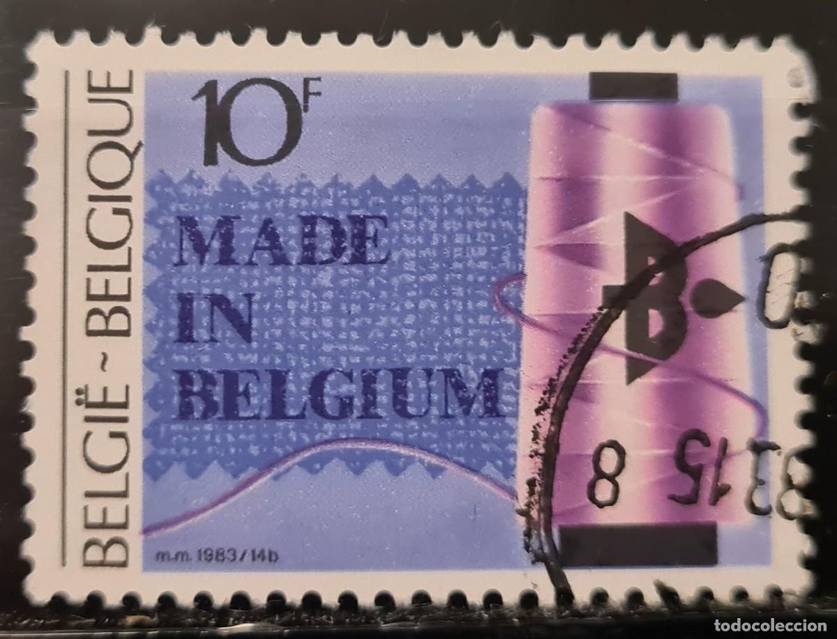 Timbres: Sello usado de B&eacute;lgica 1983: exportaciones belgas (I)