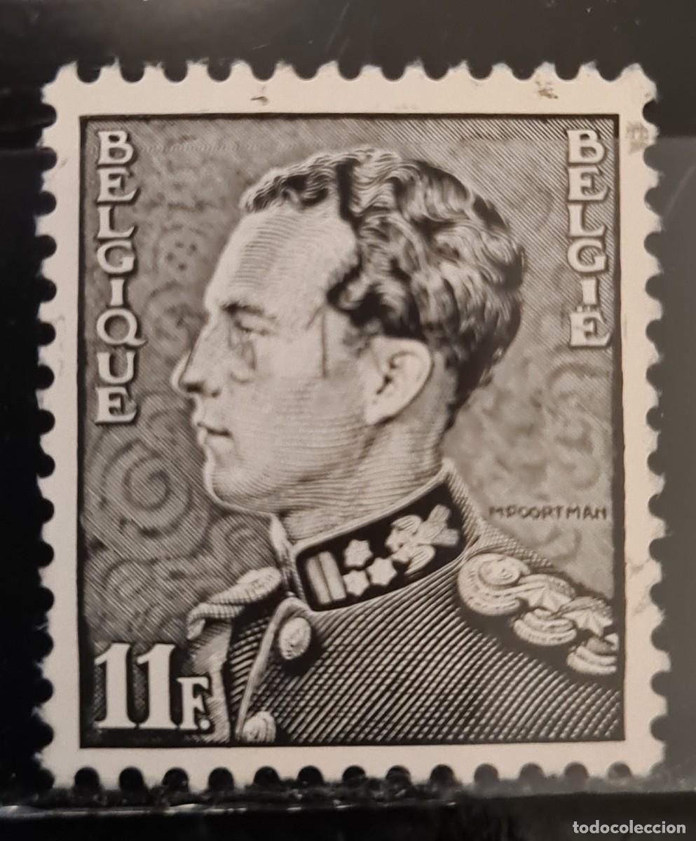 Sellos: Sello usado de B&eacute;lgica 1983: homenaje al rey Leopoldo III