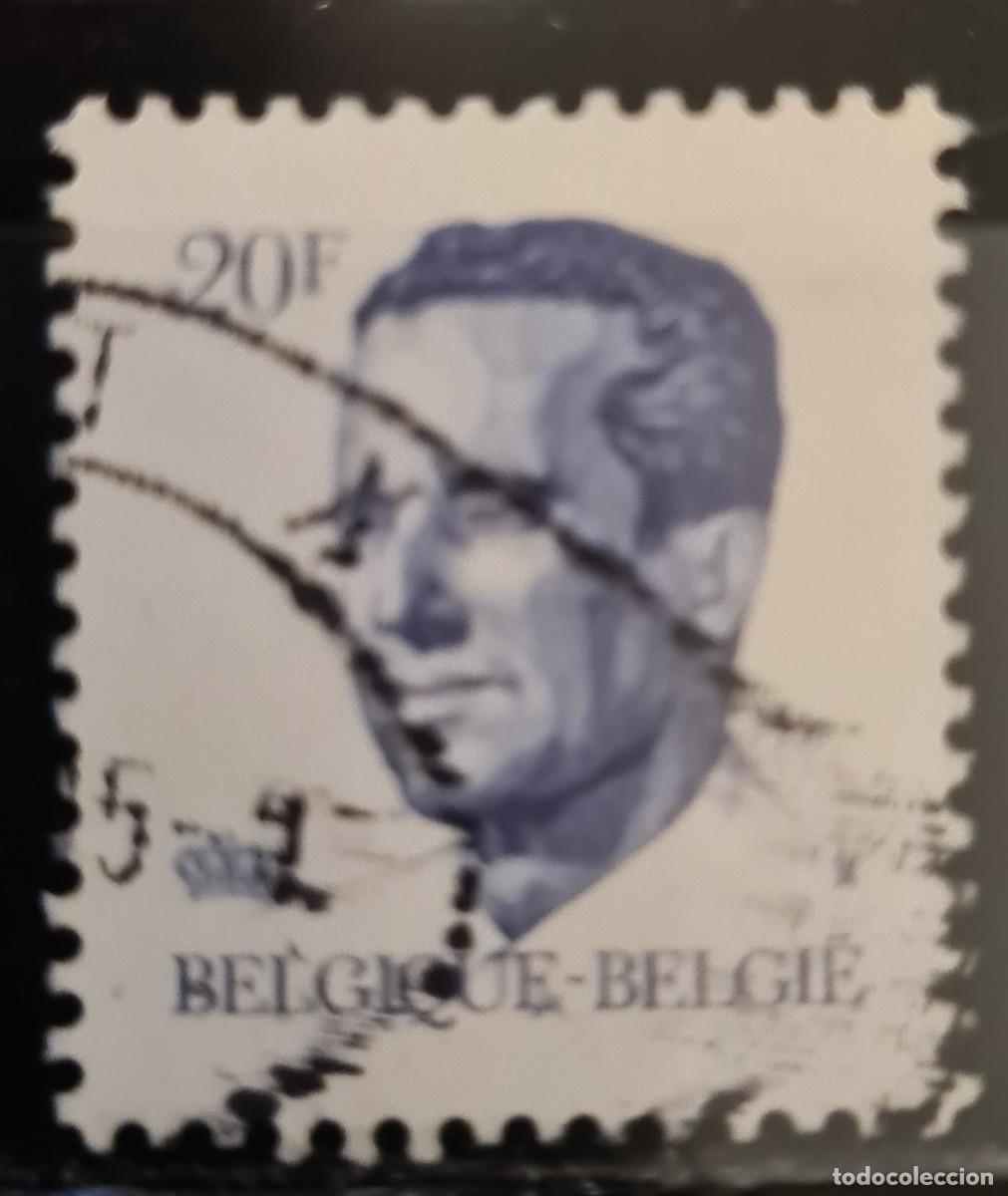 Sellos: Sello usado de B&eacute;lgica 1984: rey Baudiuno I
