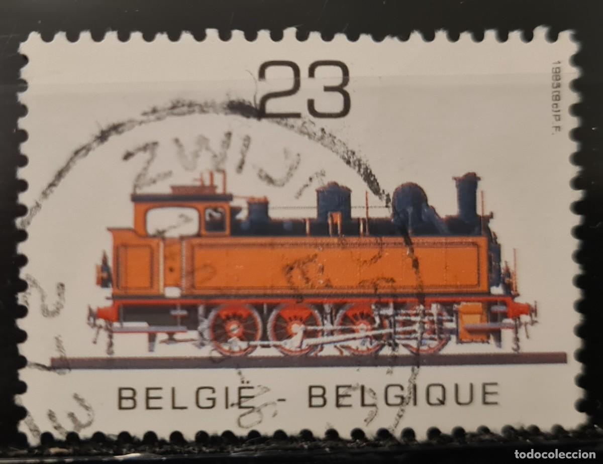 Sellos: Sello usado de B&eacute;lgica 1985: a&ntilde;o de los transportes p&uacute;blicos