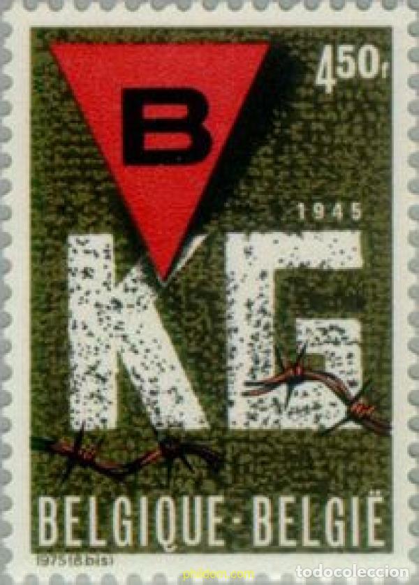 Sellos: 84829 MNH BELGICA 1975 30 ANIVERSARIO DE LA LIBERACION DE LOS CAMPOS DE CONCENTRACION