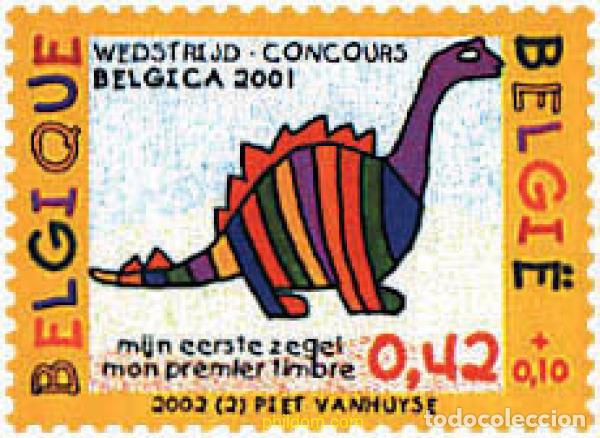 Sellos: 86937 MNH BELGICA 2002 CONCURSO DE DIBUJO INFANTIL: MI PRIMER SELLO