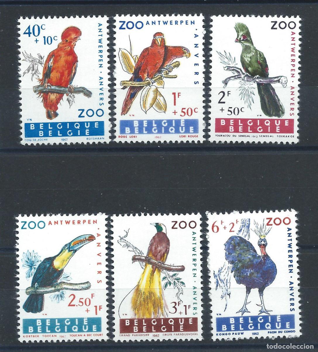 Sellos: Belgique N&deg;1216/21** (MNH) 1962 - Faune &rdquo;Oiseaux&rdquo;