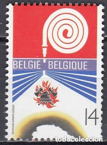Sellos: Belgica 1992 Ivert 2443 *** Lucha contra los Incendios