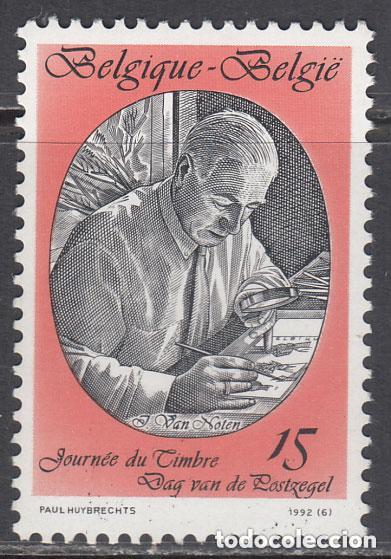Selos: Belgica 1992 Ivert 2451 *** D&iacute;a del Sello - JEAN VAN NOTEN - Dise&ntilde;ador de Sellos