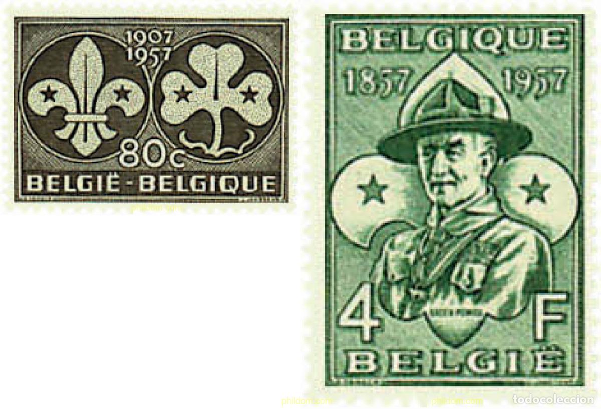 Sellos: 83784 MNH BELGICA 1957 CENTENARIO DEL NACIMIENTO DE LORD BADEN-POWELL