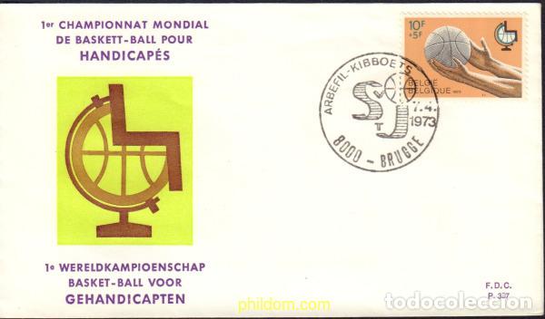 Timbres: 376105 MNH BELGICA 1973 1 CAMPEONATO DEL MUNDO DE BALONCESTO PARA MINUSVALIDOS